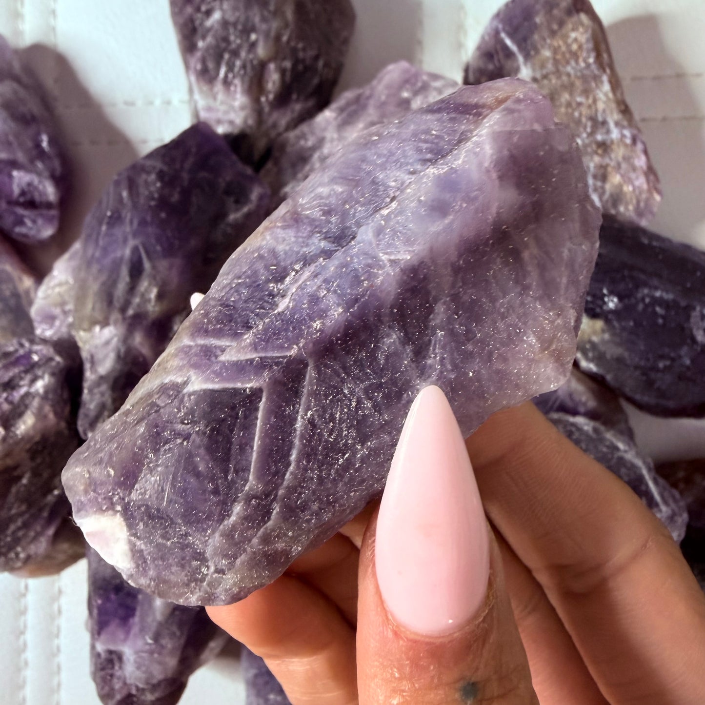 Raw Chevron / Dream Amethyst Chunks