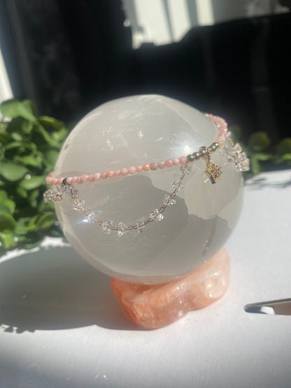 Pink Opal Anklet