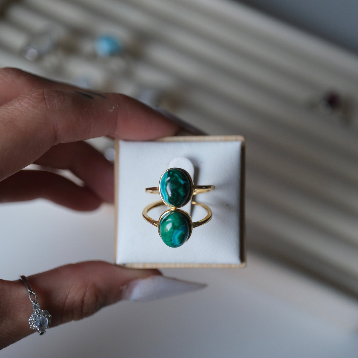 Chrysocolla S925 Adjustable Ring | Inner Balance | Tranquility | Empowerment