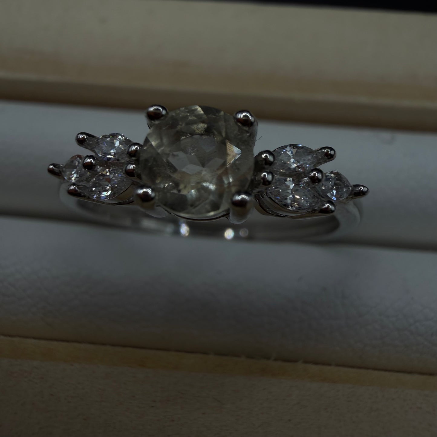 Libyan Desert Glass S925 Certified Adjustable Ring