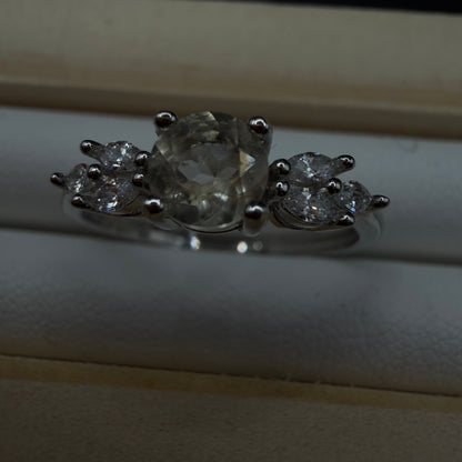 Libyan Desert Glass S925 Certified Adjustable Ring