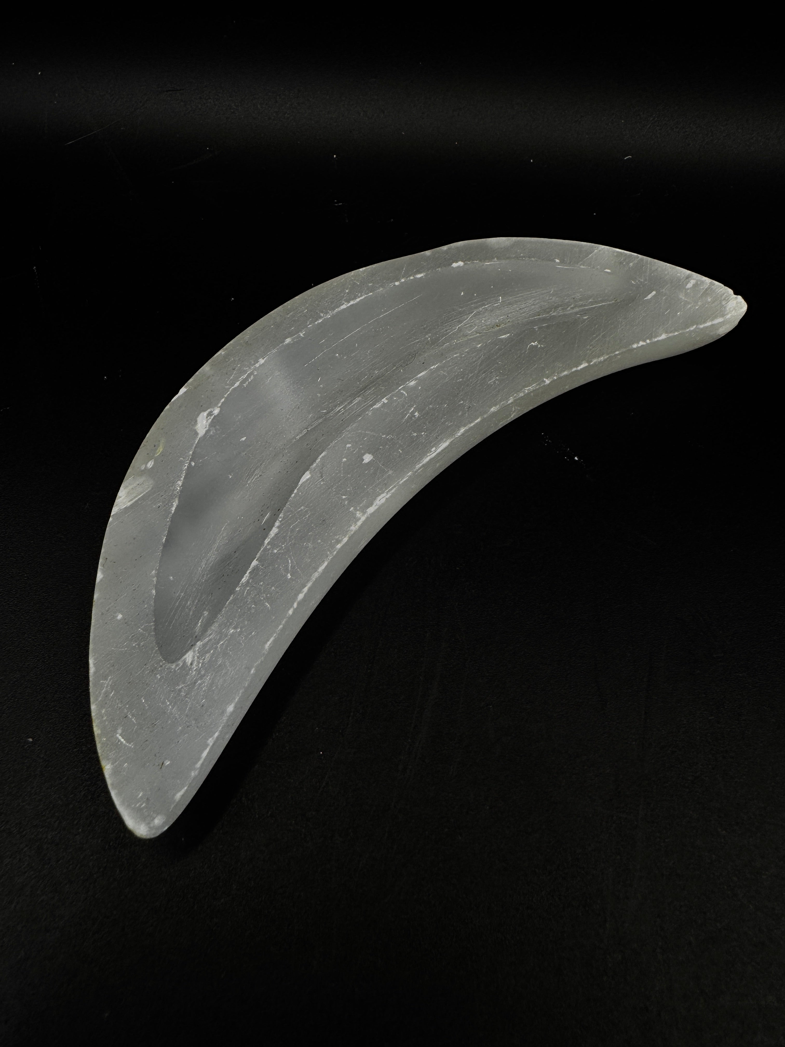 Selenite Moon Bowl