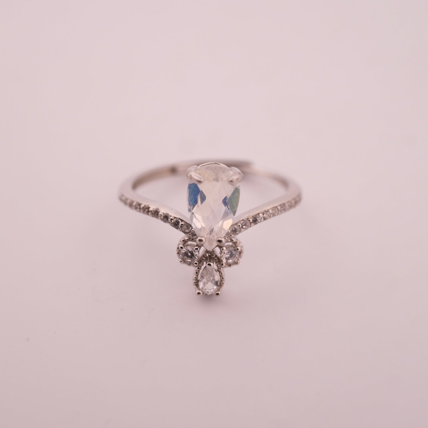 Moonstone S925 Adjustable Ring