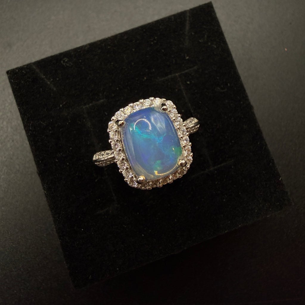 Opal S925 Certified Adjustable Ring