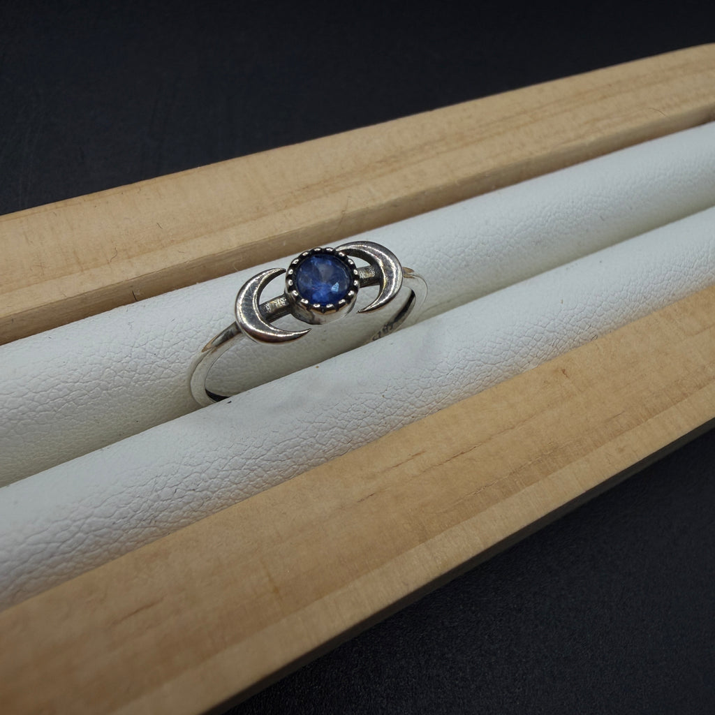 Sapphire S925 Adjustable Ring