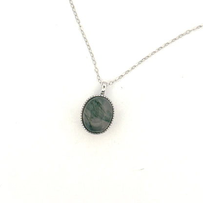 Moss Agate S925 Necklace