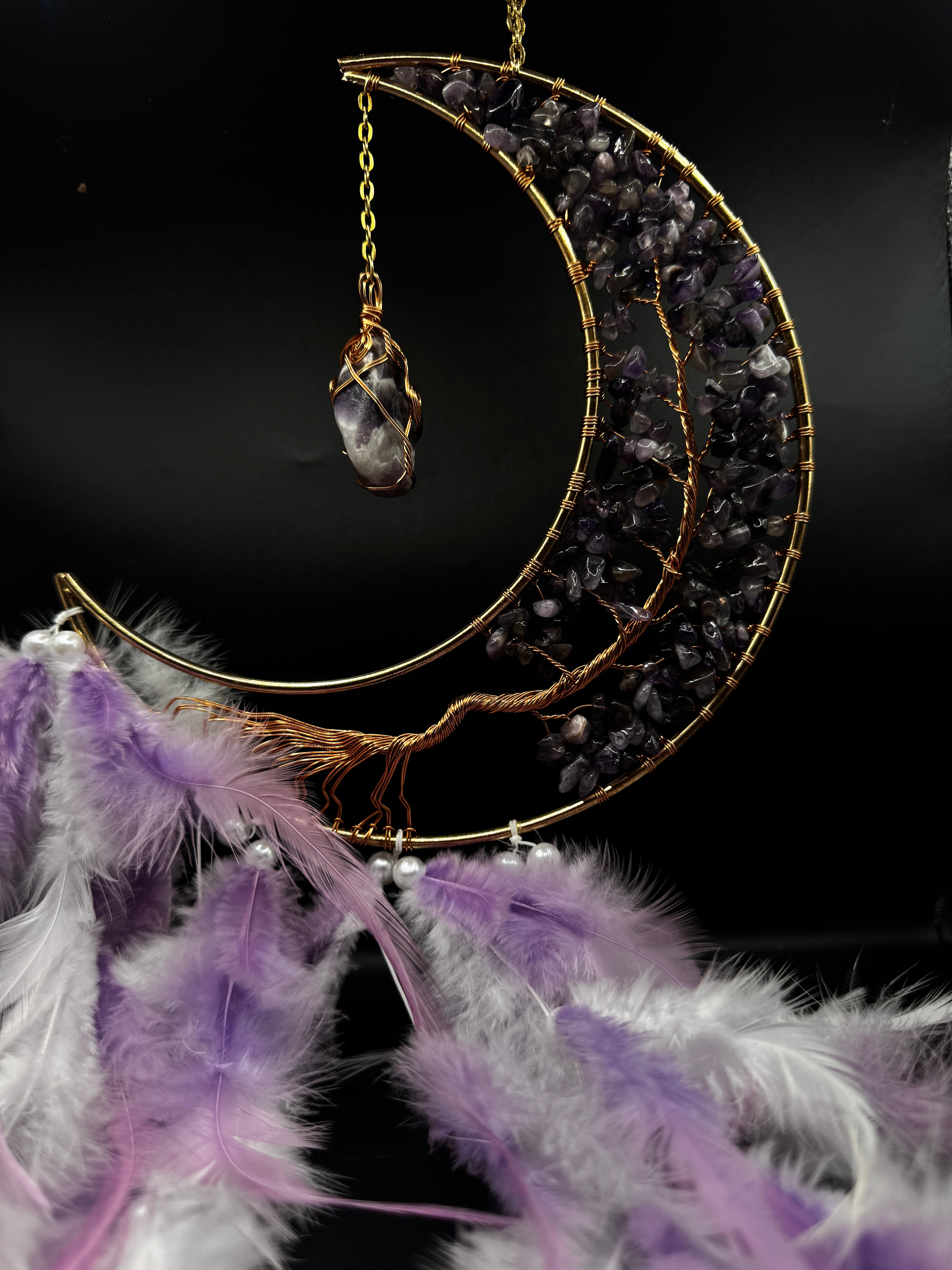 Amethyst Moon Dream Catcher