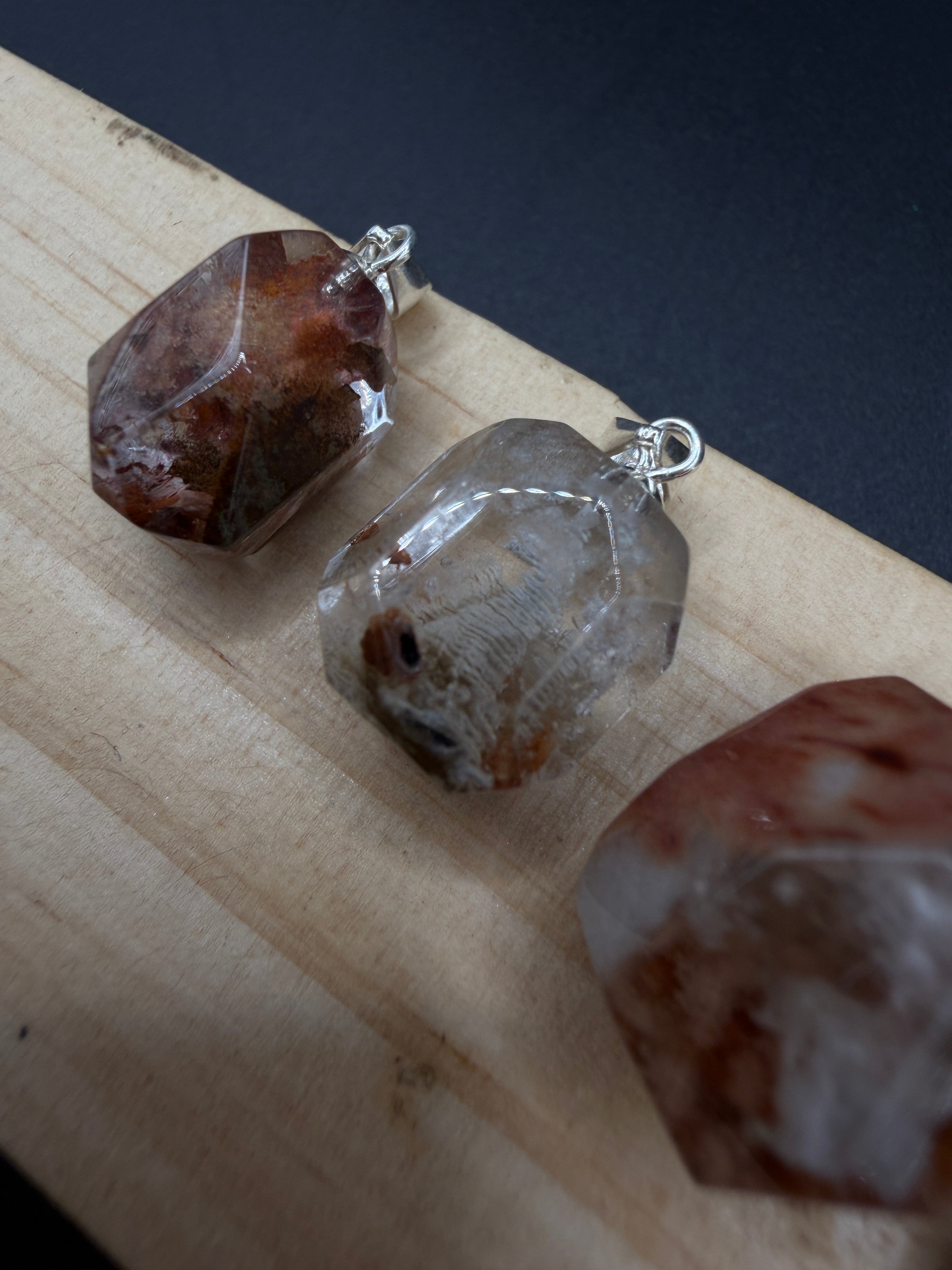 Amphibole Quartz S925 Necklace