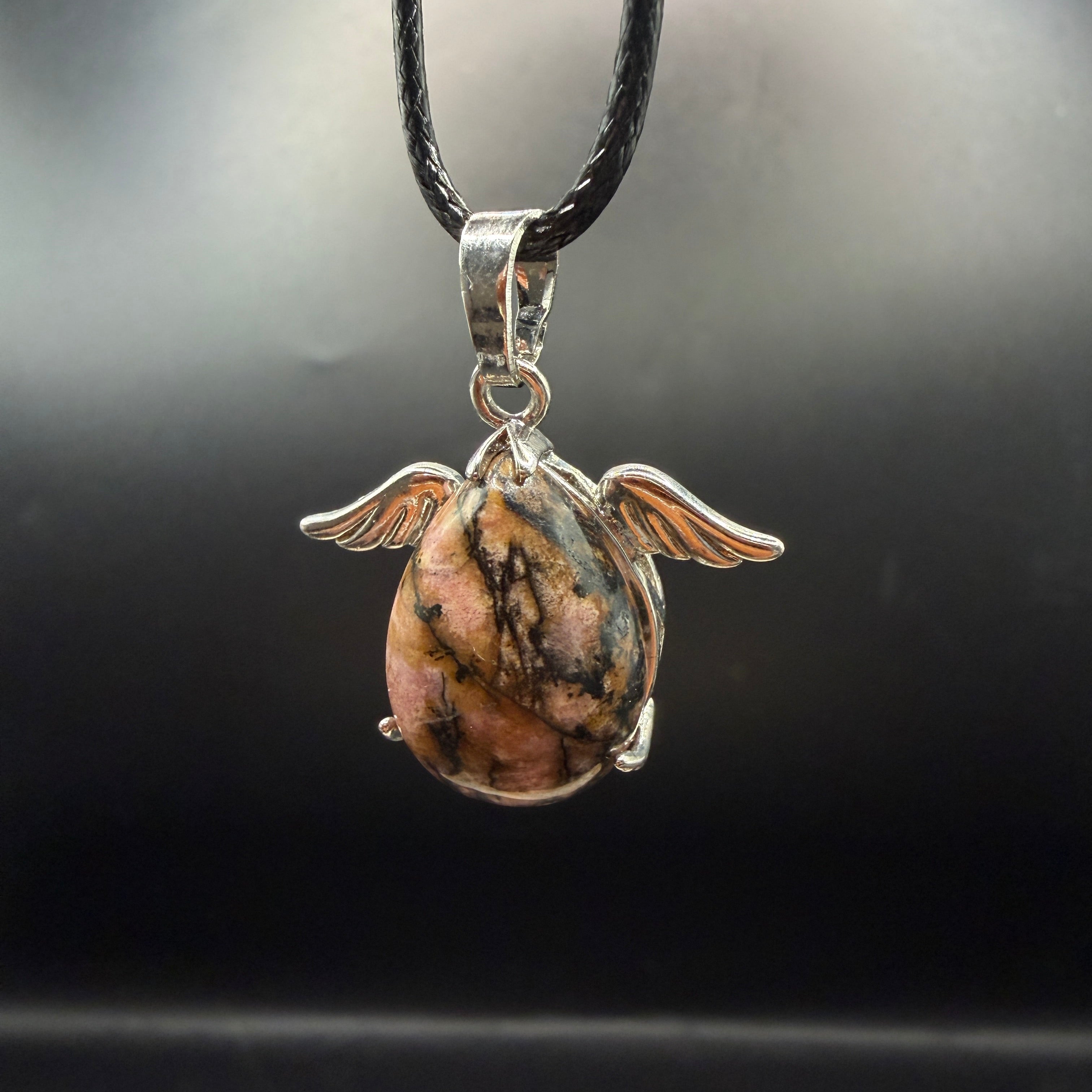 Rhodonite Wings Necklace