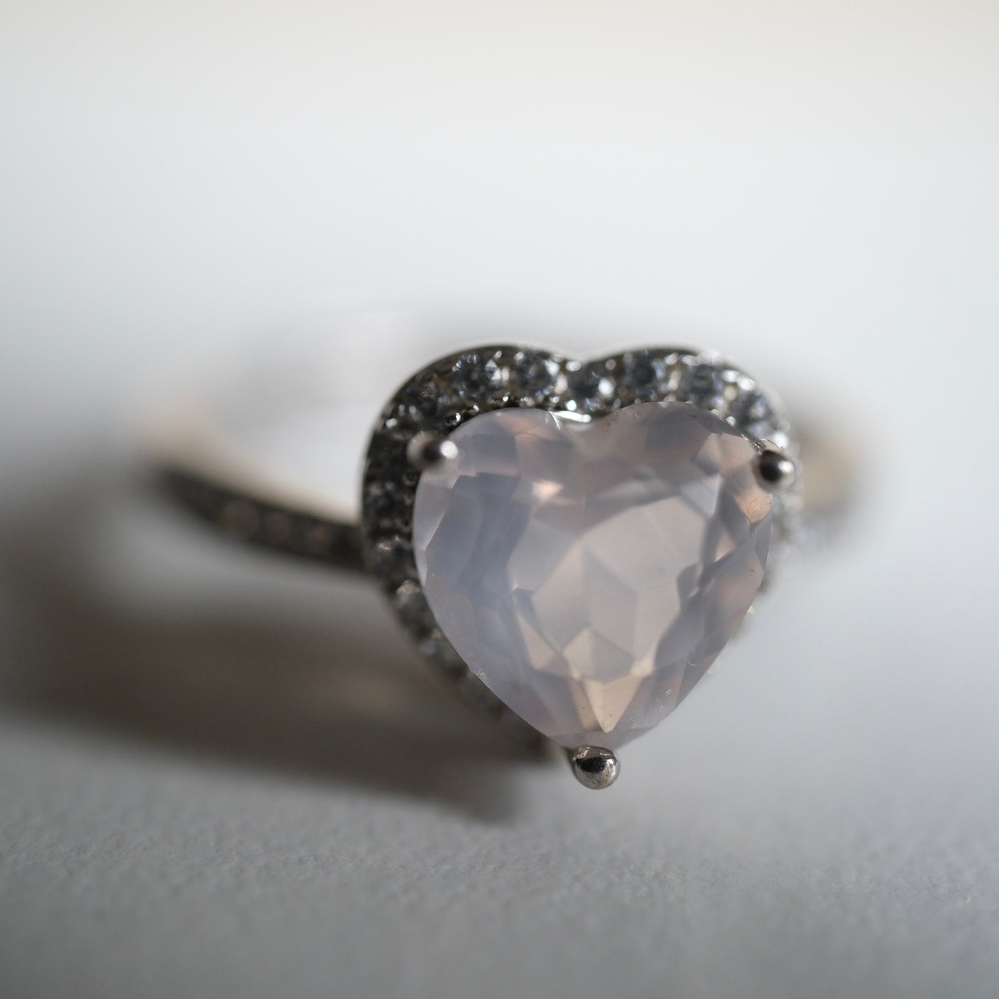 Rose Quartz S925 Adjustable Ring