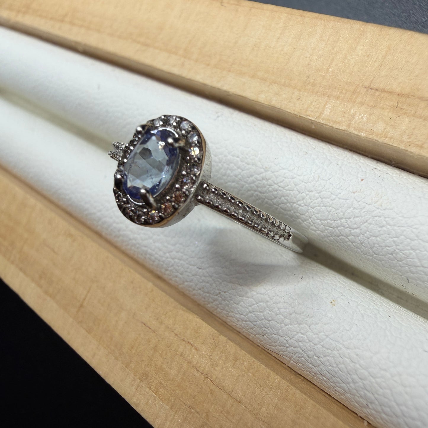 Tanzanite S925 Adjustable Ring