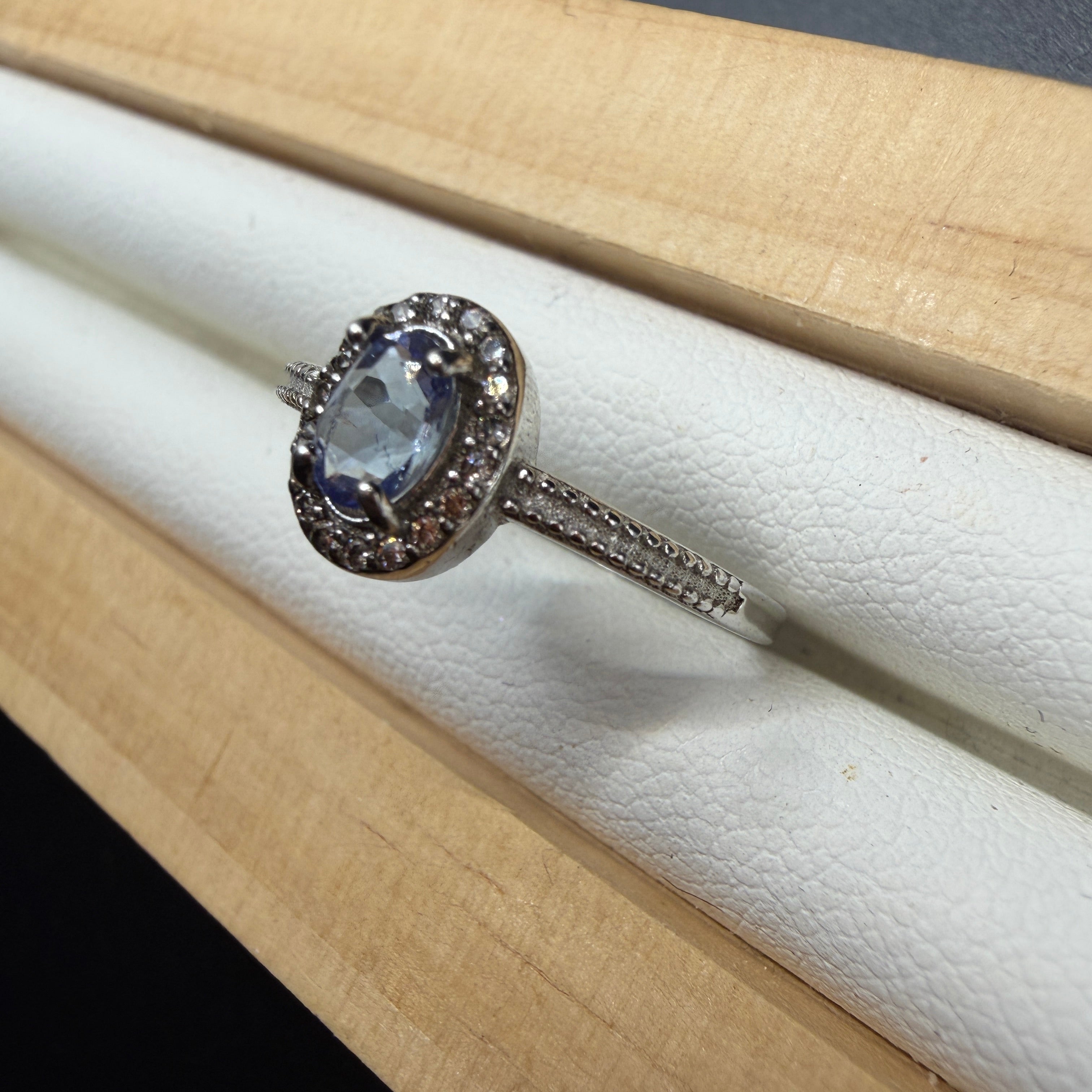 Tanzanite S925 Adjustable Ring