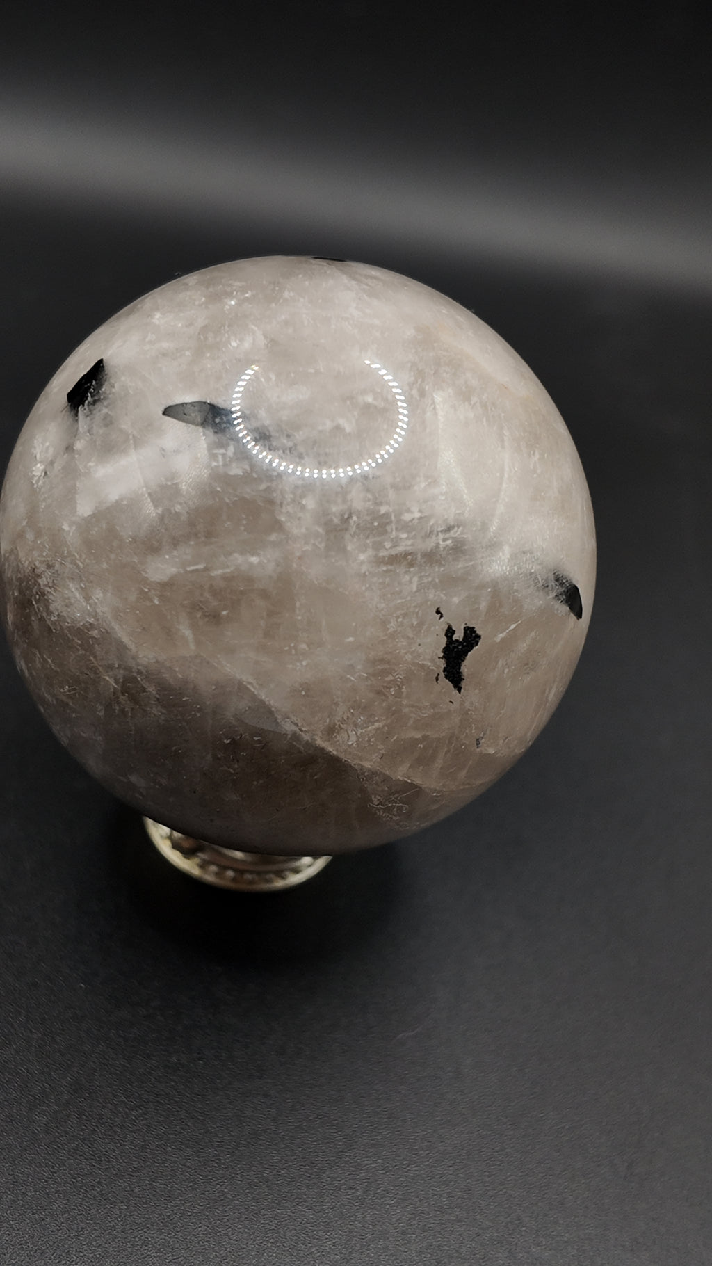 Black Tourmaline in Quartz Sphere
