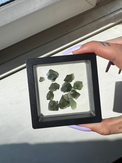 Wire Wrapped 925 Raw Moldavite