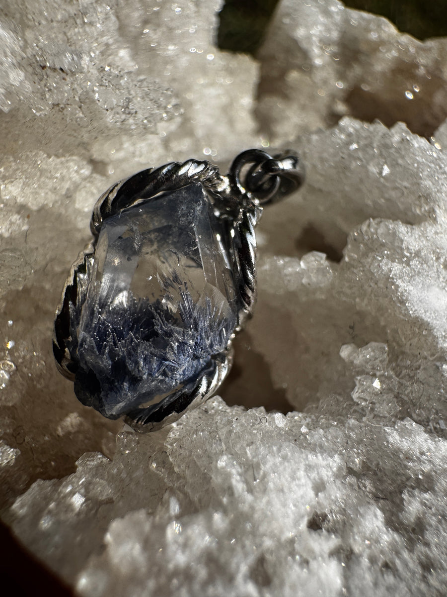 Dumortierite Quartz Necklace