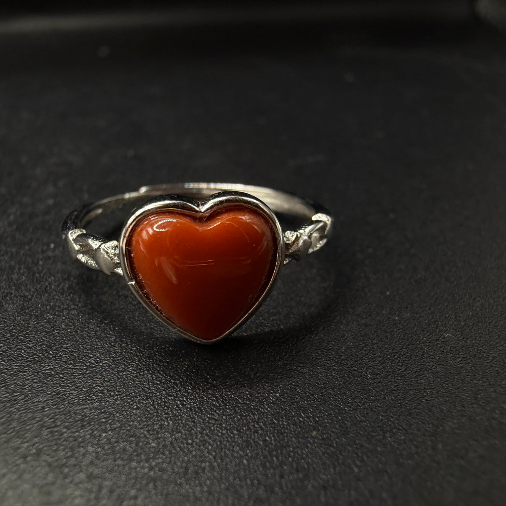 Carnelian S925 Adjustable Ring