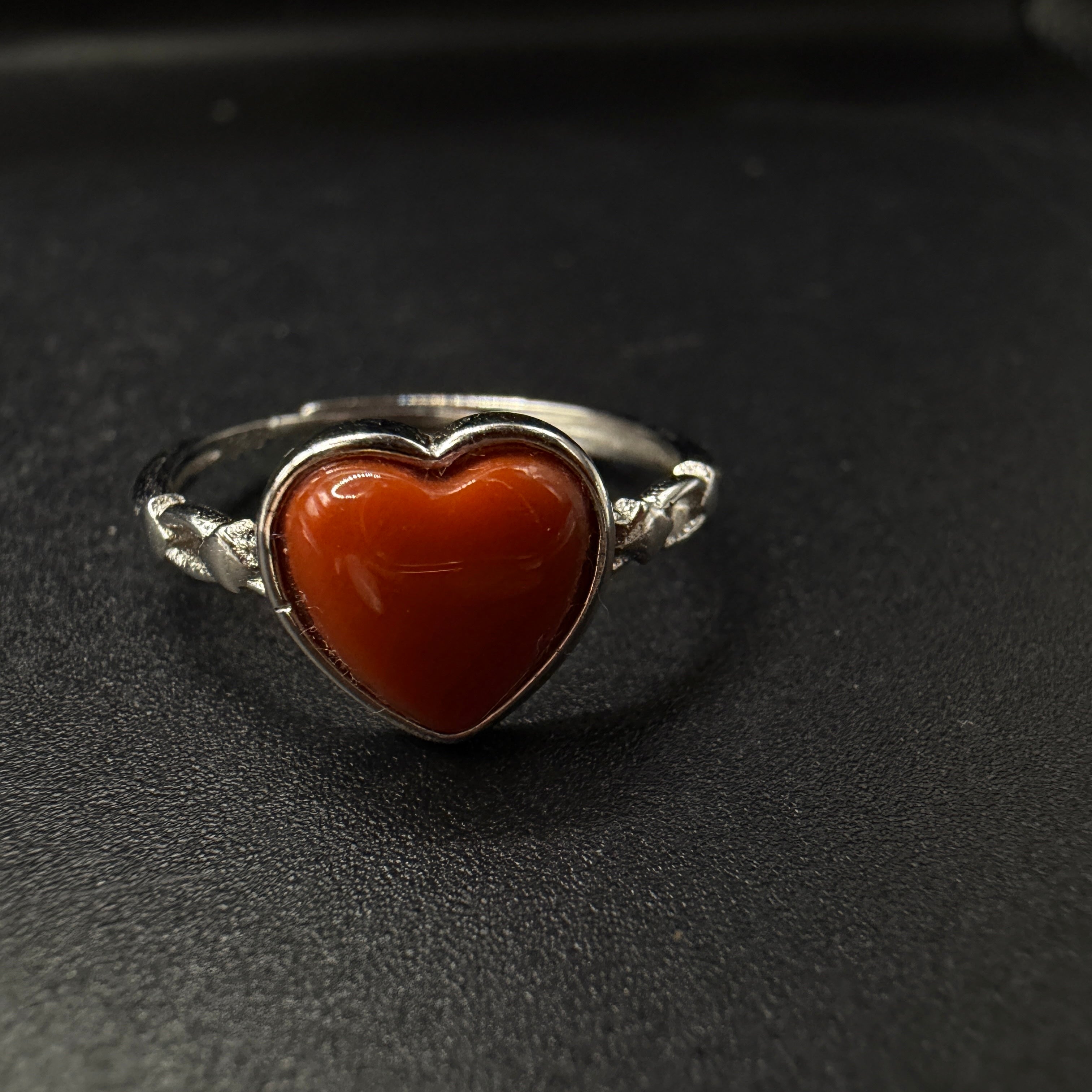 Carnelian S925 Adjustable Ring