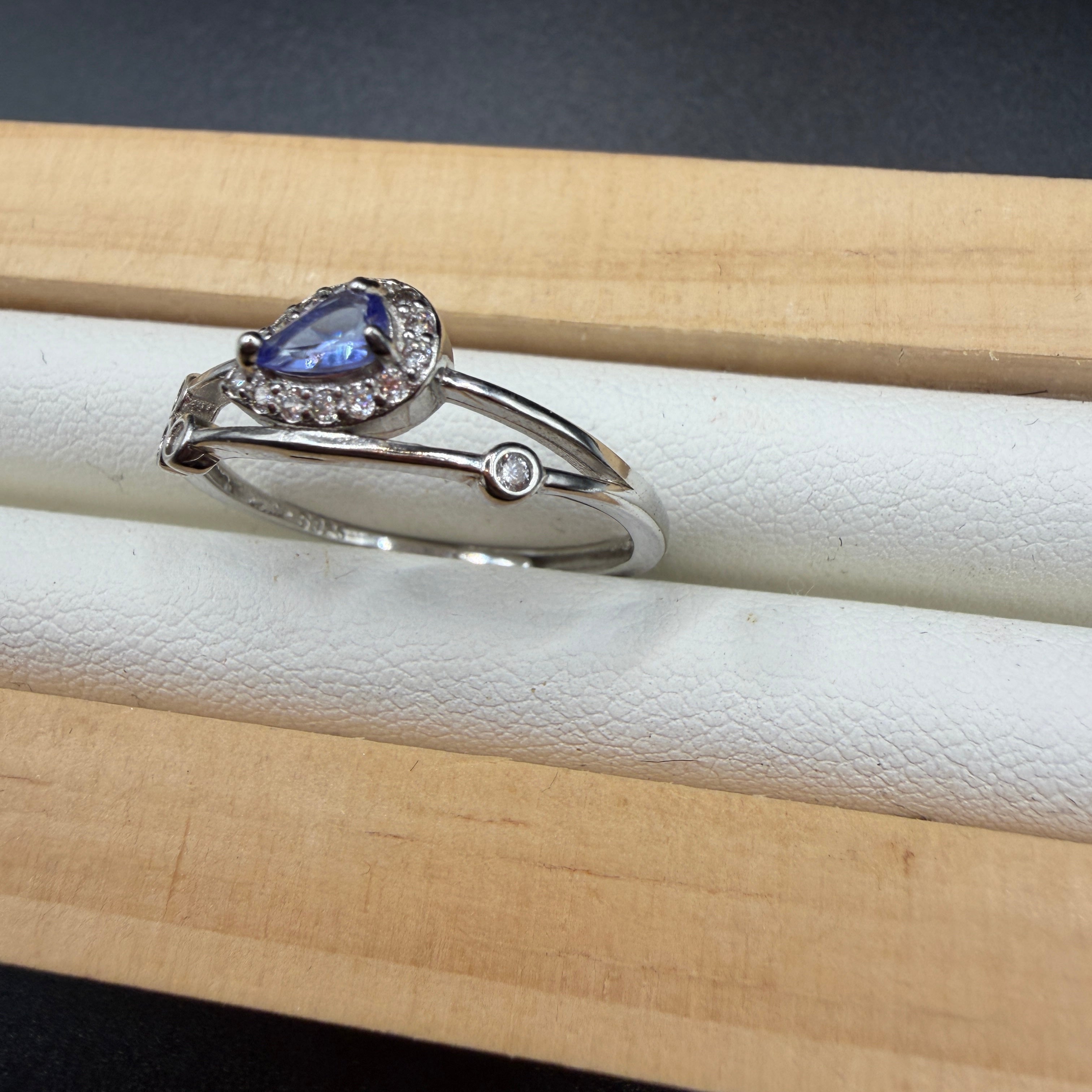 Tanzanite S925 Adjustable Ring