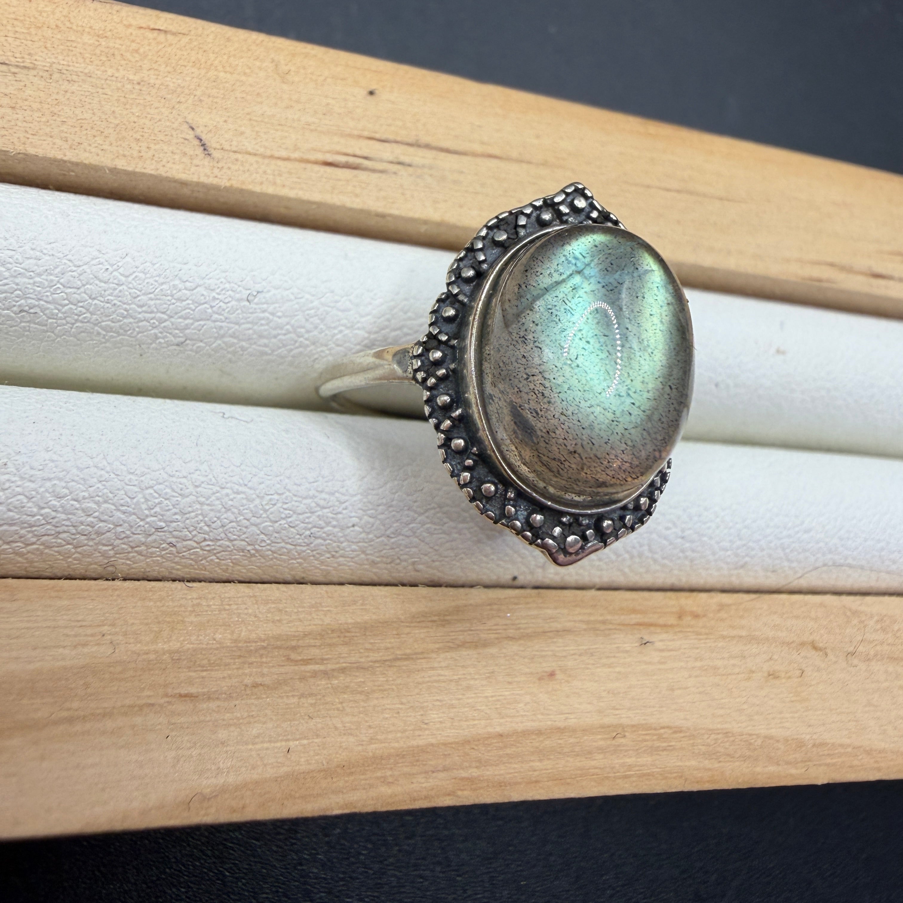 Labradorite S925 Adjustable Ring