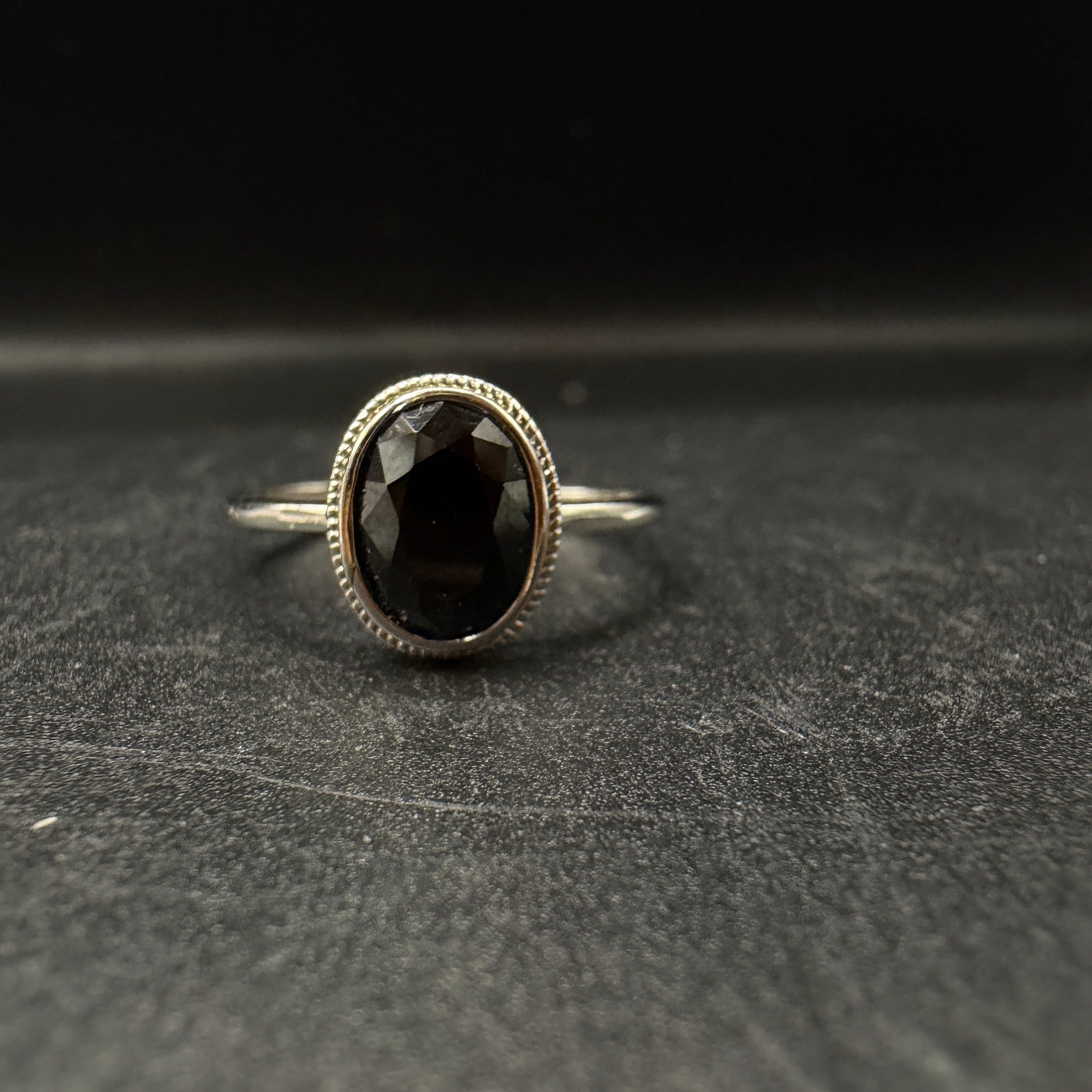 Black Spinel S925 Ring