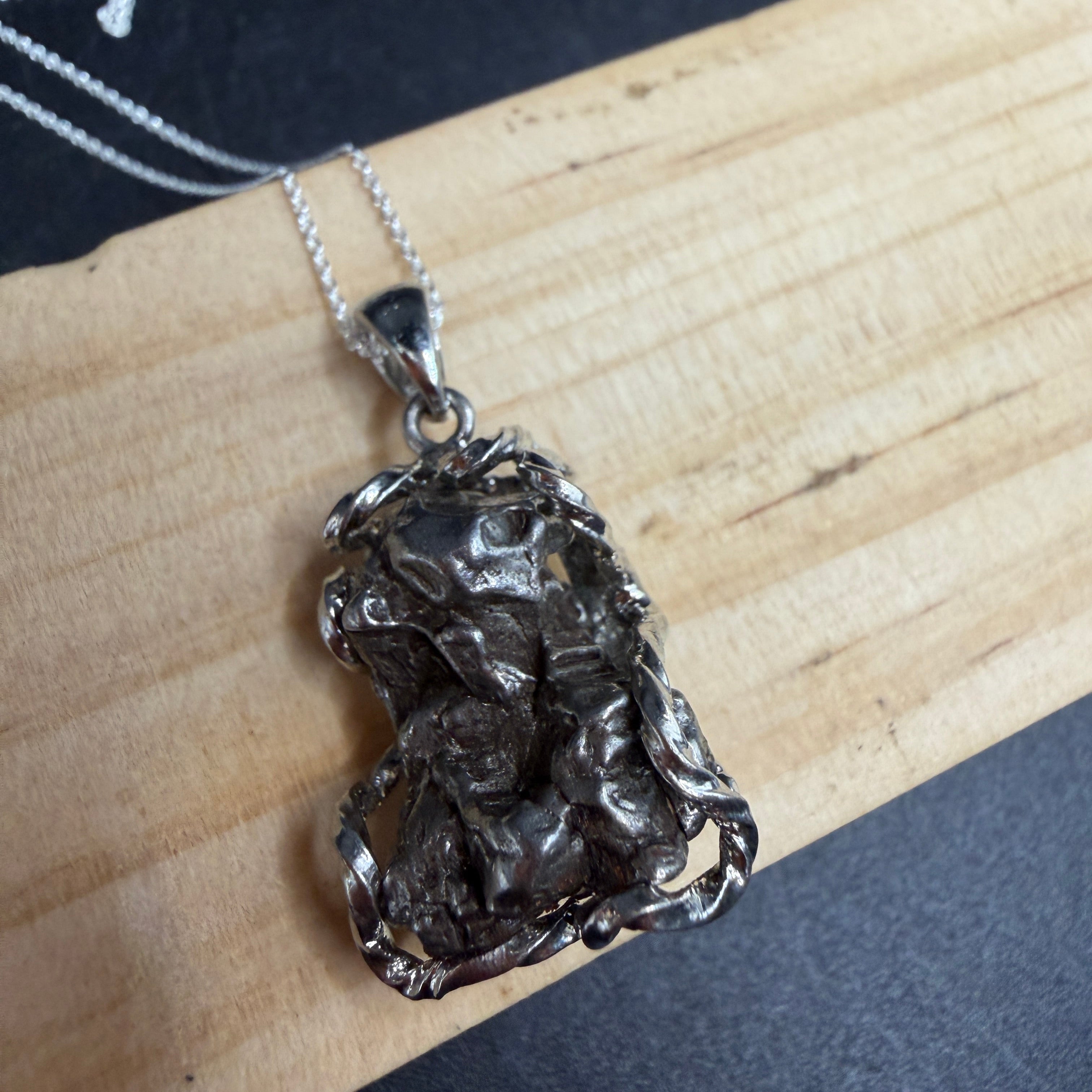 Argentina Iron Meteorite S925 Necklace