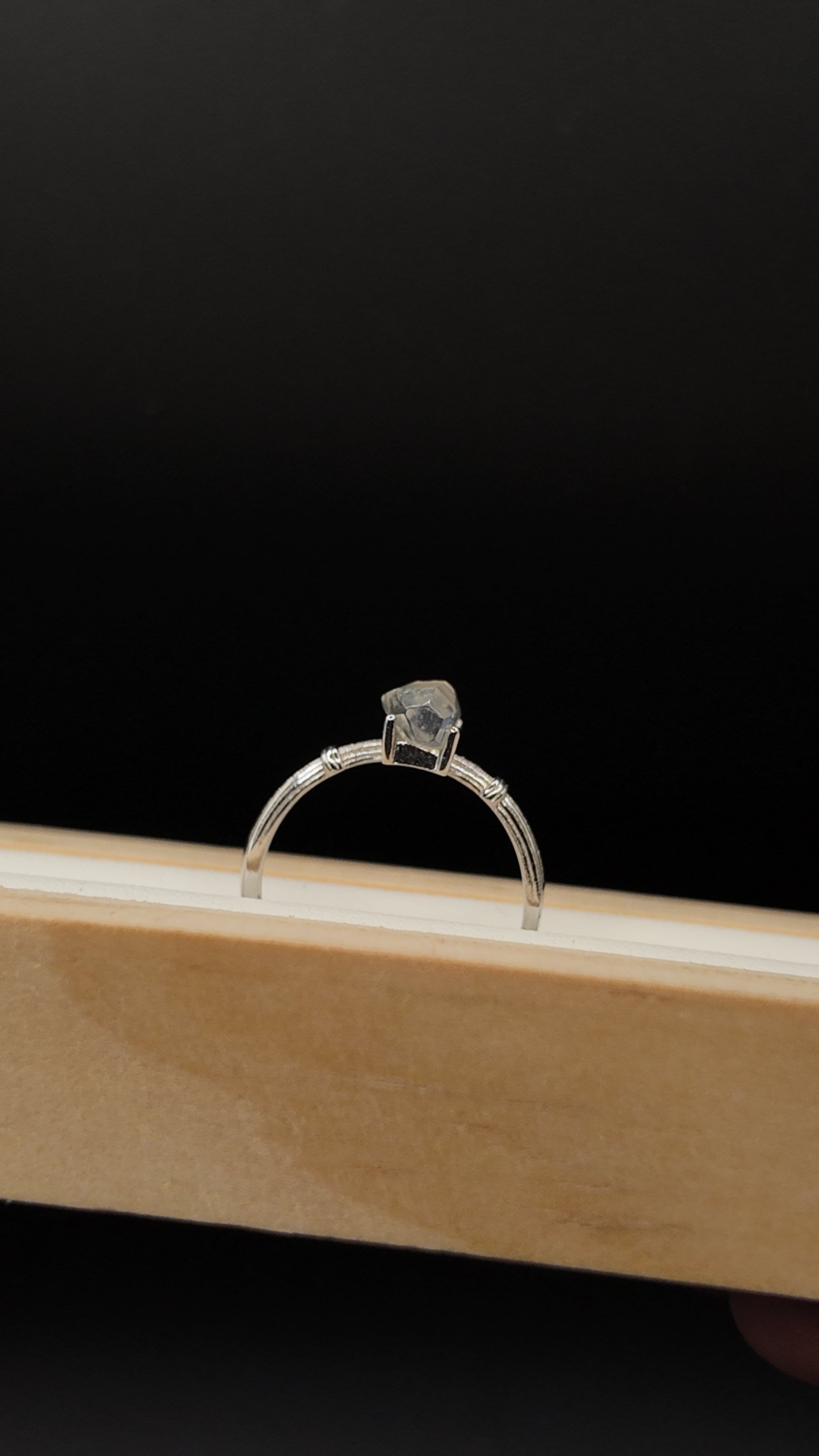Moonstone Freeform Ring