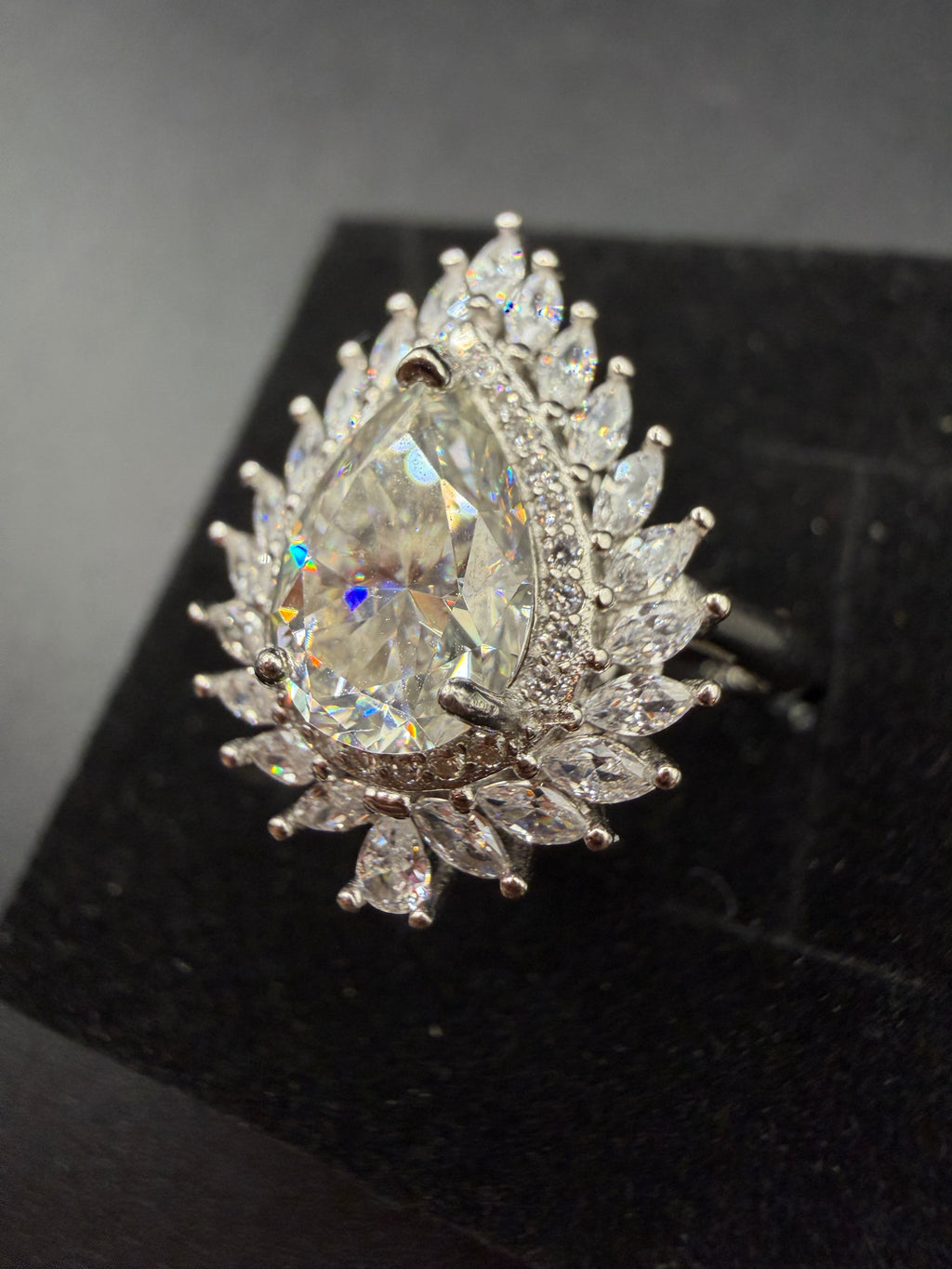 Moissanite S925 Certified Adjustable Ring