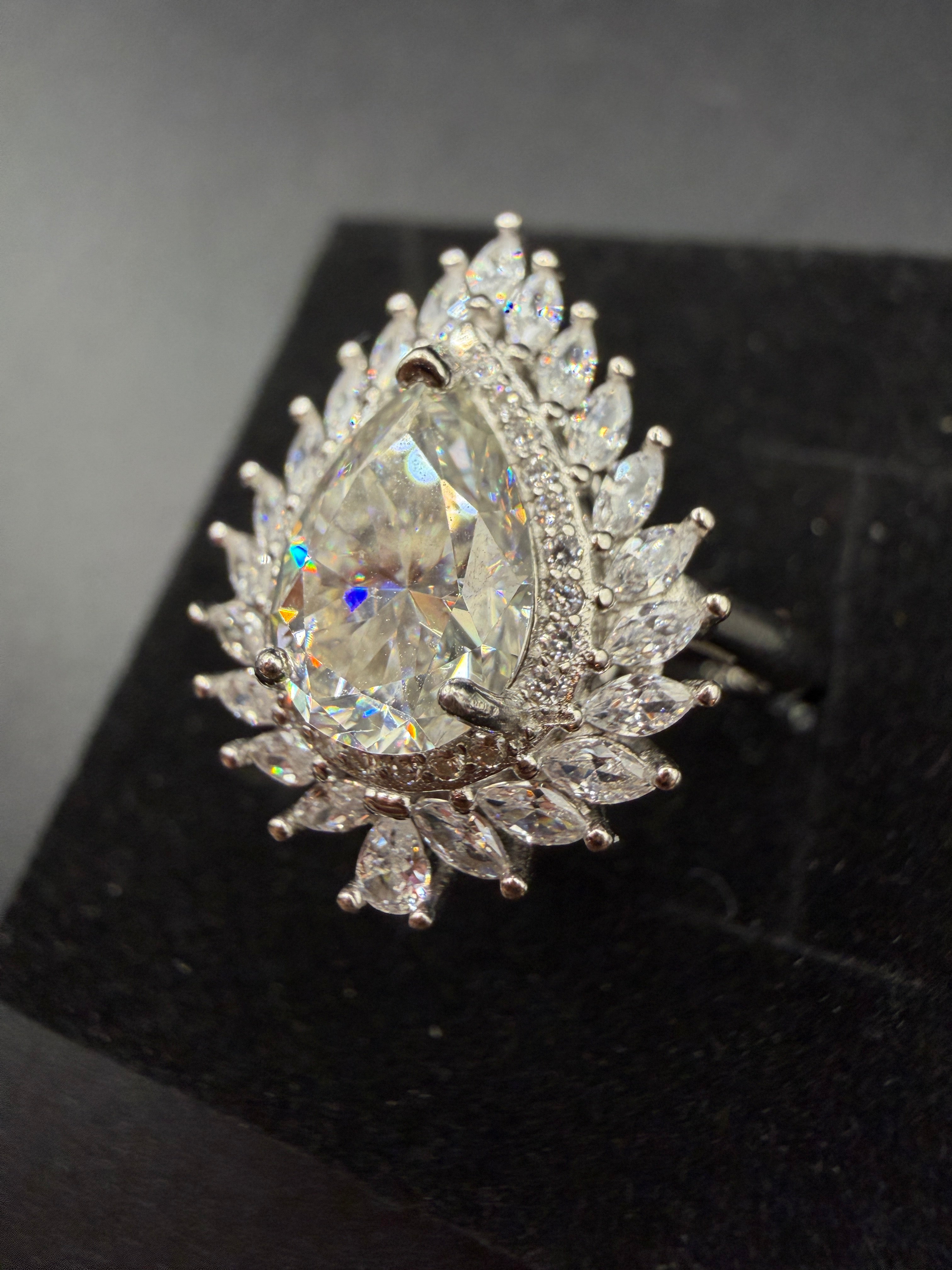 Moissanite S925 Certified Adjustable Ring