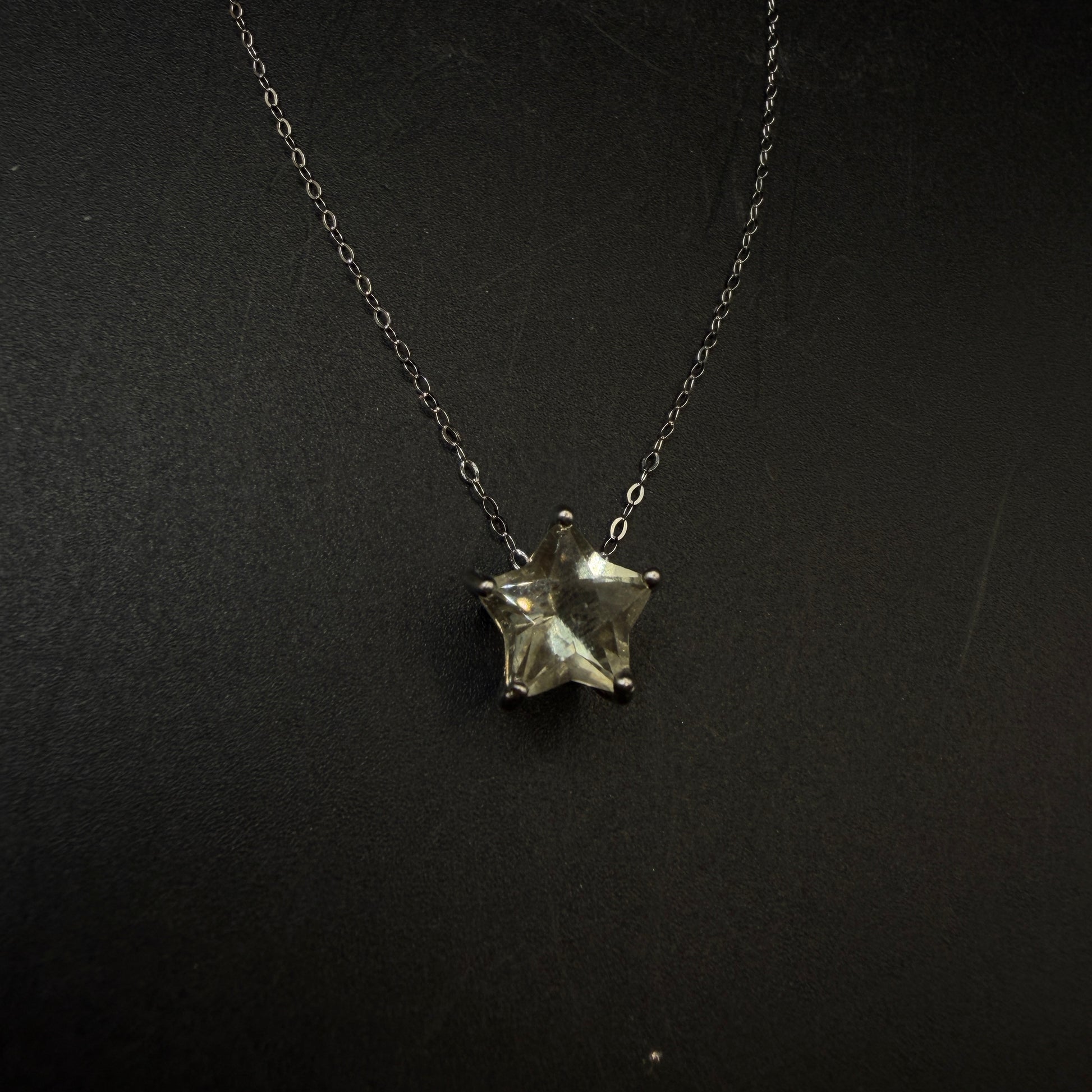 Libyan Desert Glass Star S925 Certified Necklace