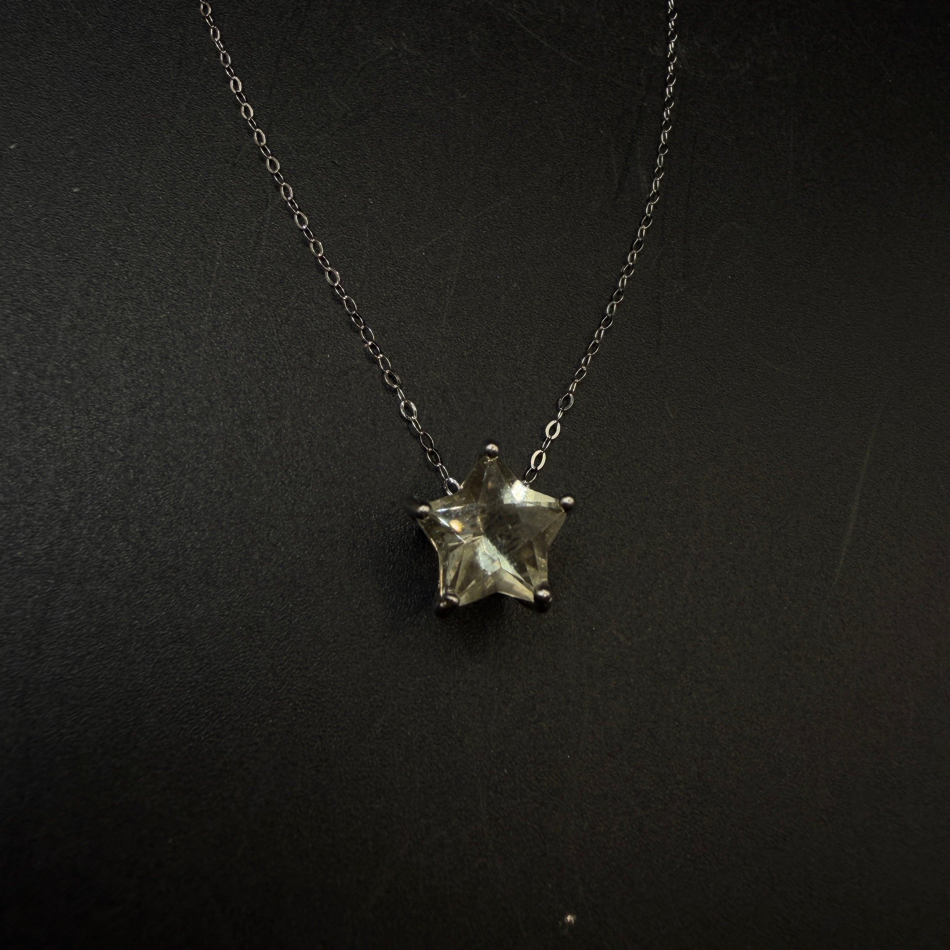 Libyan Desert Glass Star S925 Certified Necklace