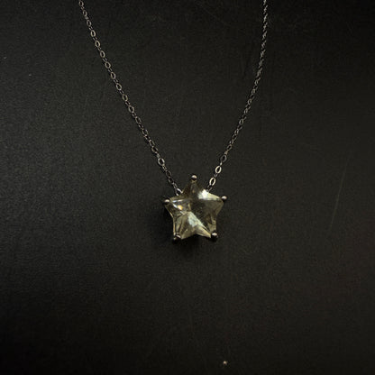 Libyan Desert Glass Star S925 Certified Necklace