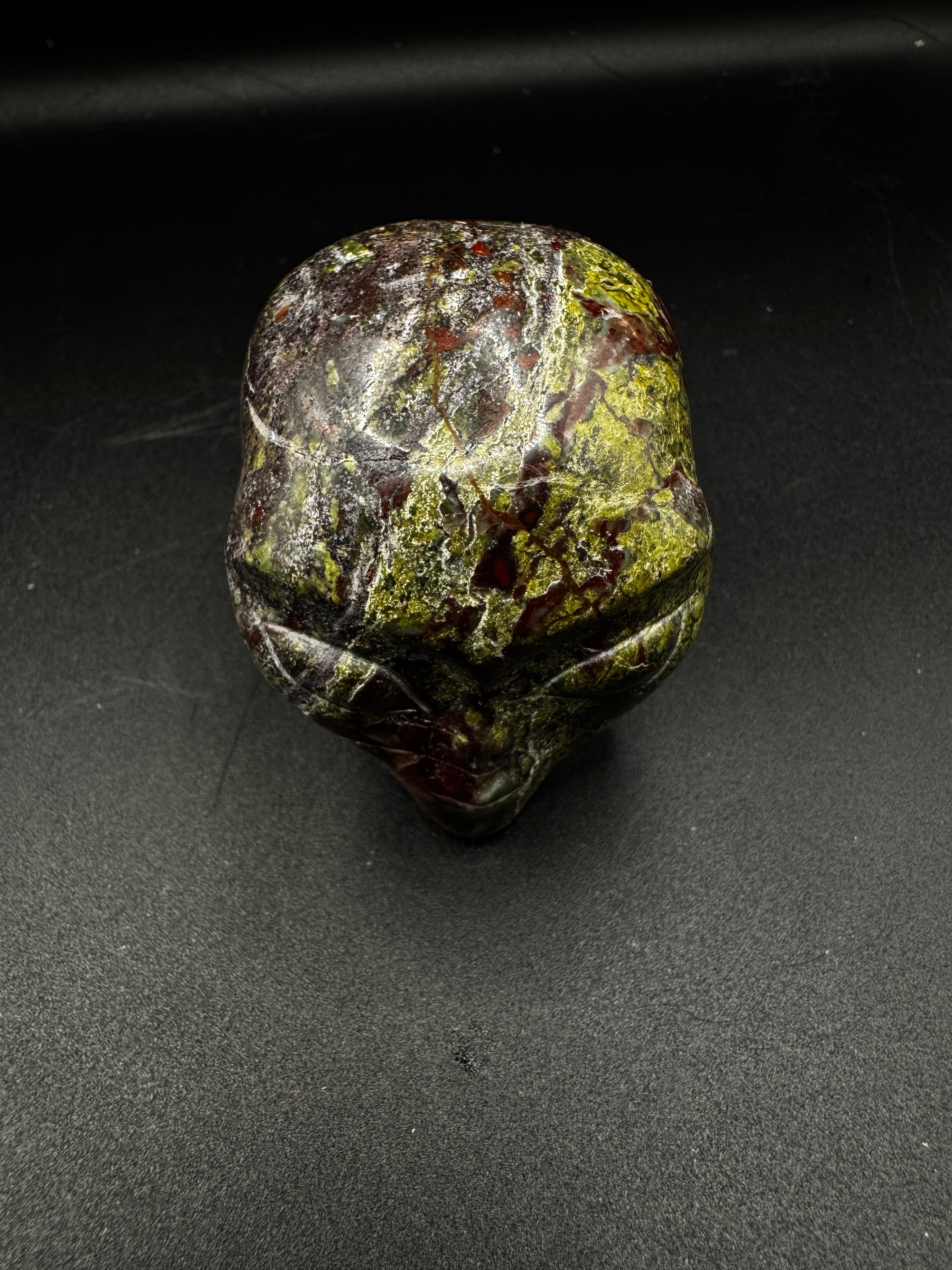Dragon Stone Alien Head Carving