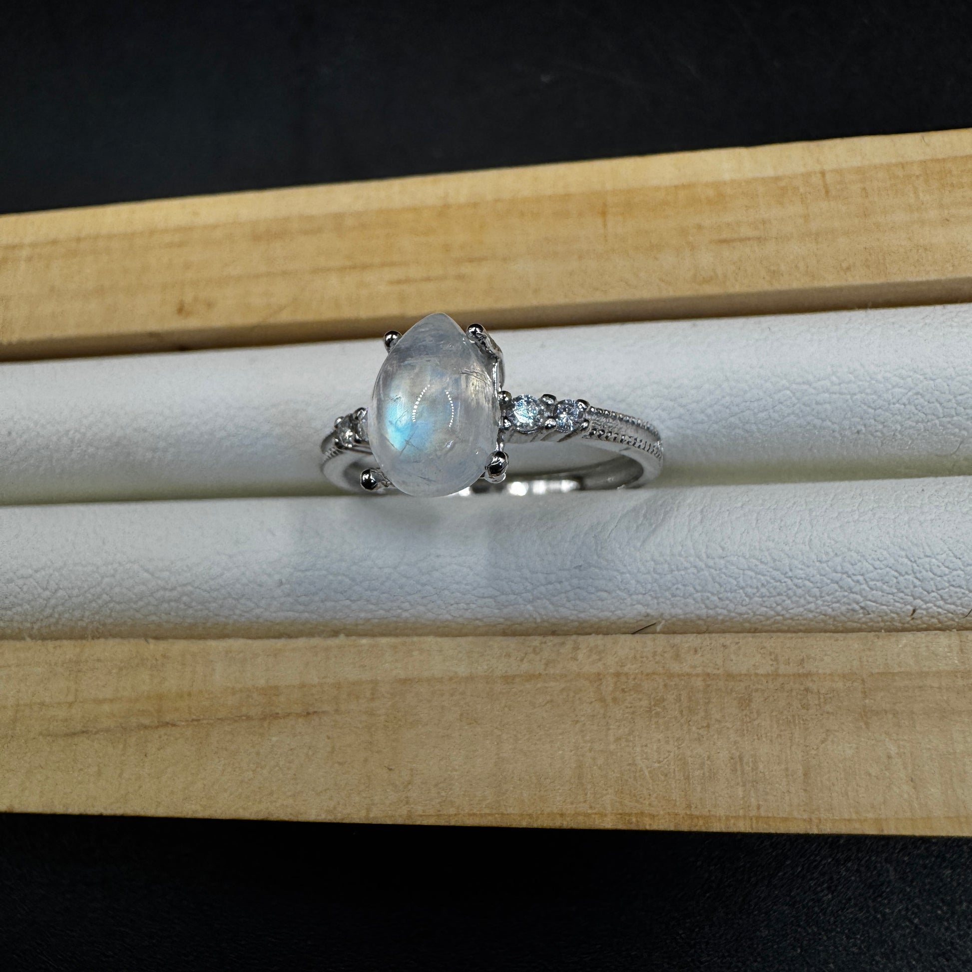 Moonstone S925 Adjustable Ring