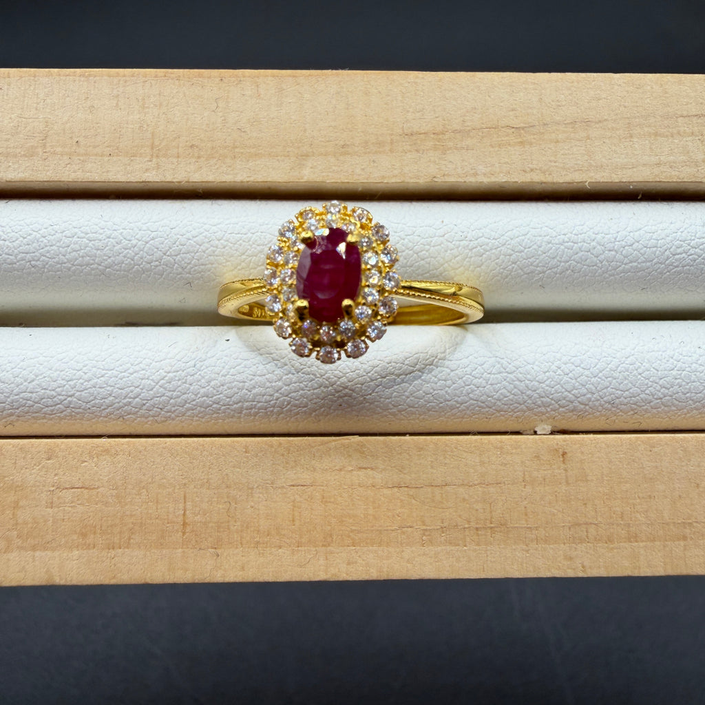 Ruby S925 Adjustable Ring