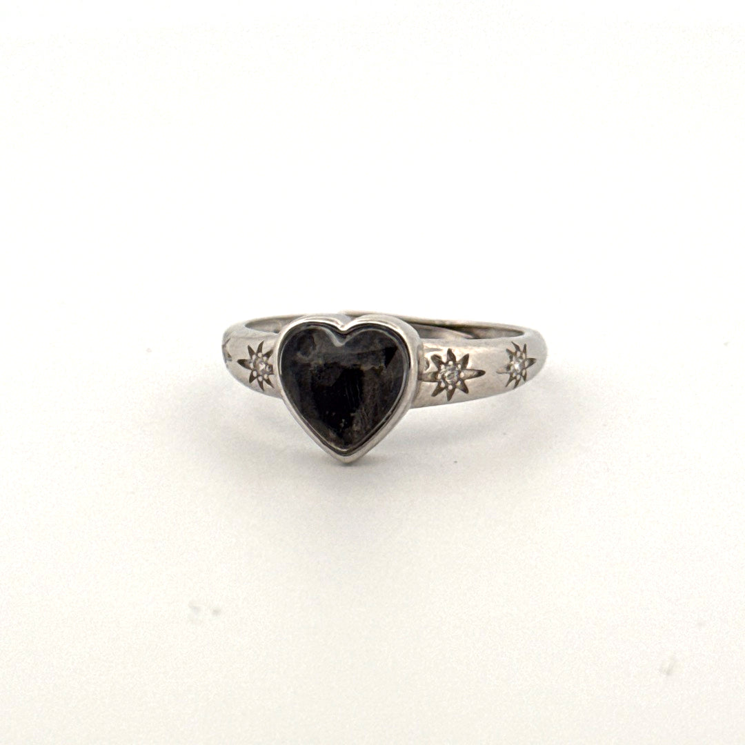 Muonionalusta Heart S925 Adjustable Ring