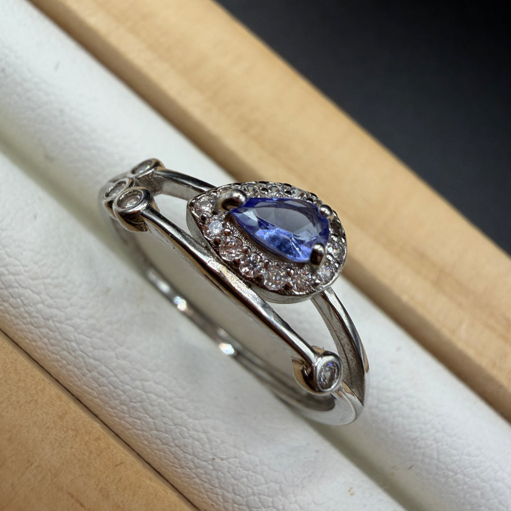 Tanzanite S925 Adjustable Ring