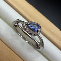 Tanzanite S925 Adjustable Ring