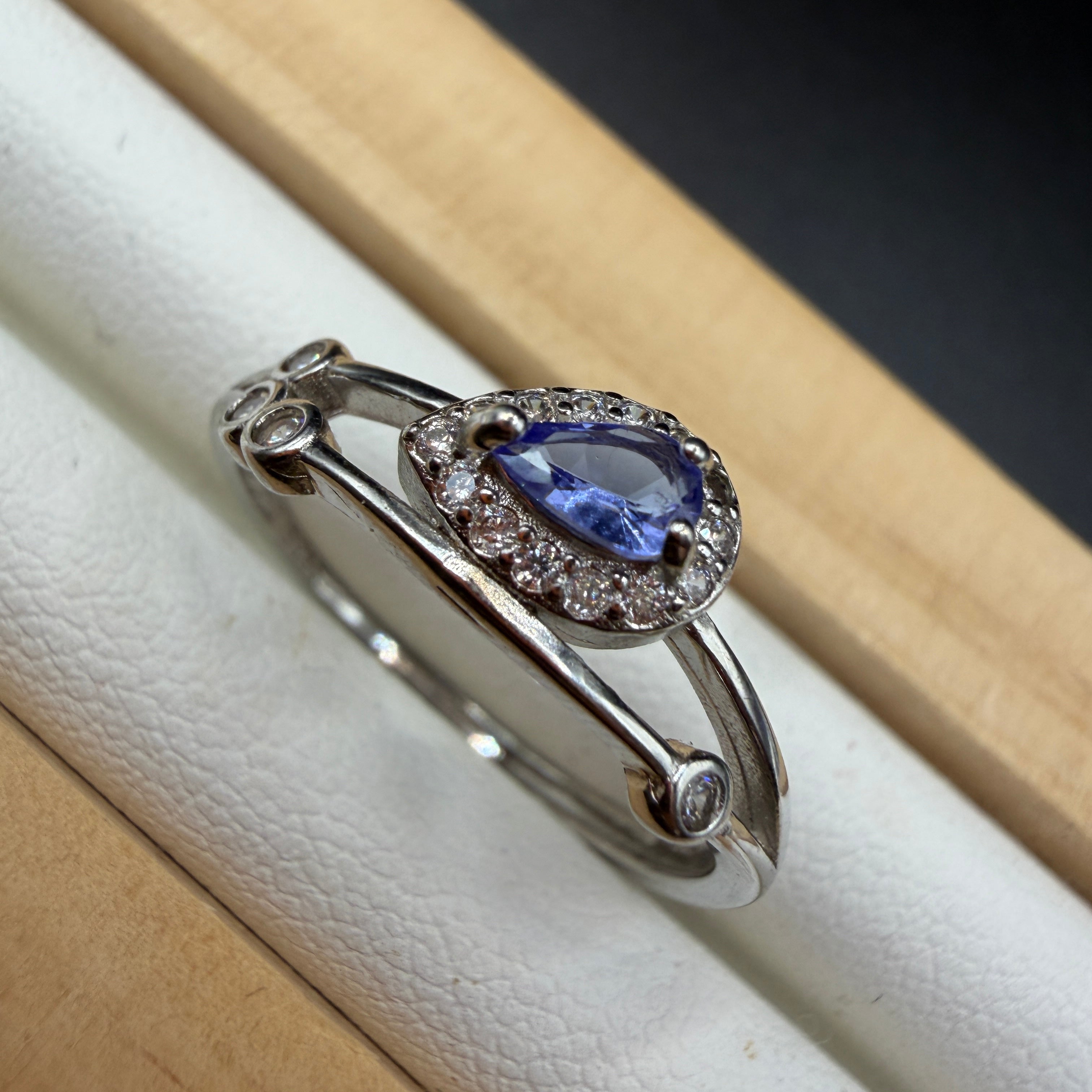 Tanzanite S925 Adjustable Ring