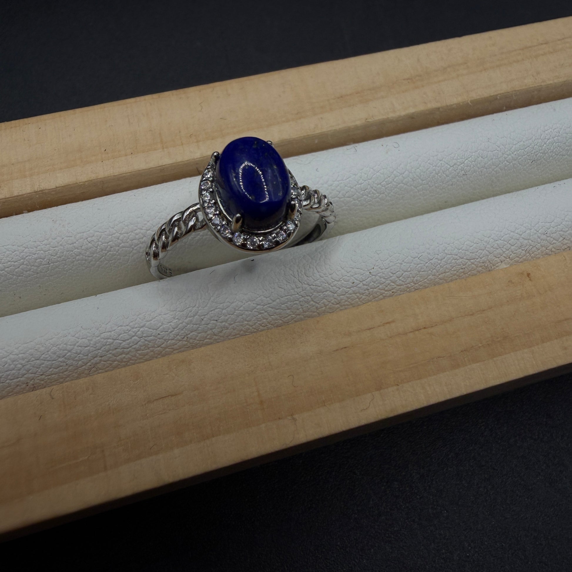 Lapis Lazuli S925 Adjustable Ring