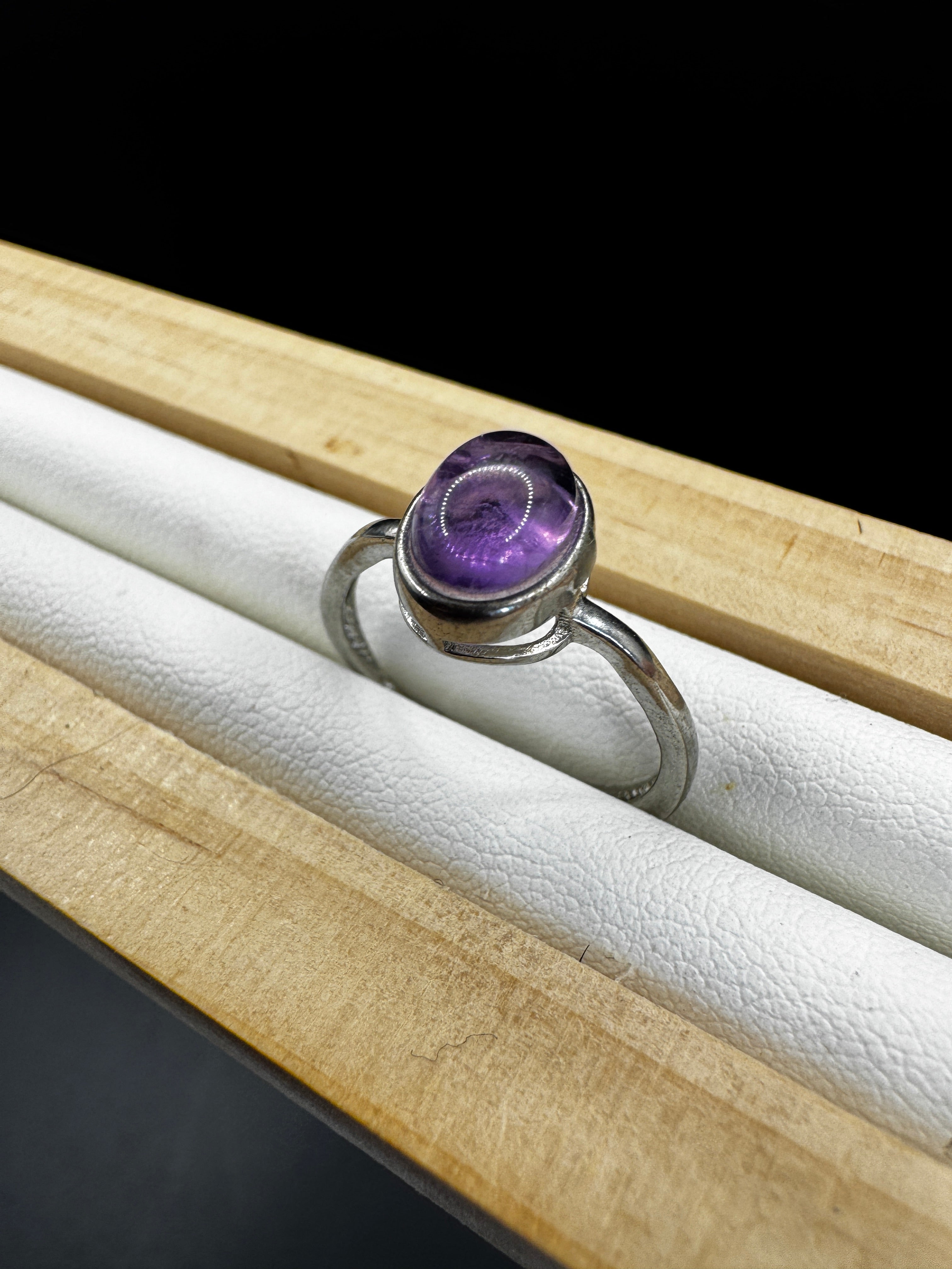 Amethyst S925 Adjustable Ring