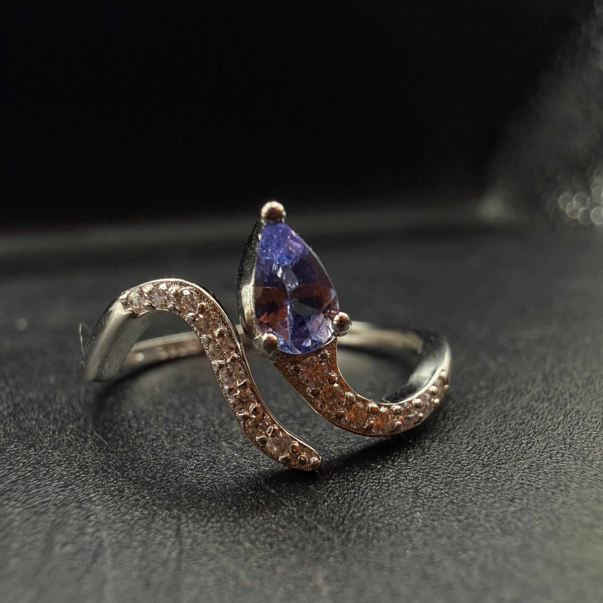 Tanzanite Snake S925 Adjustable Ring