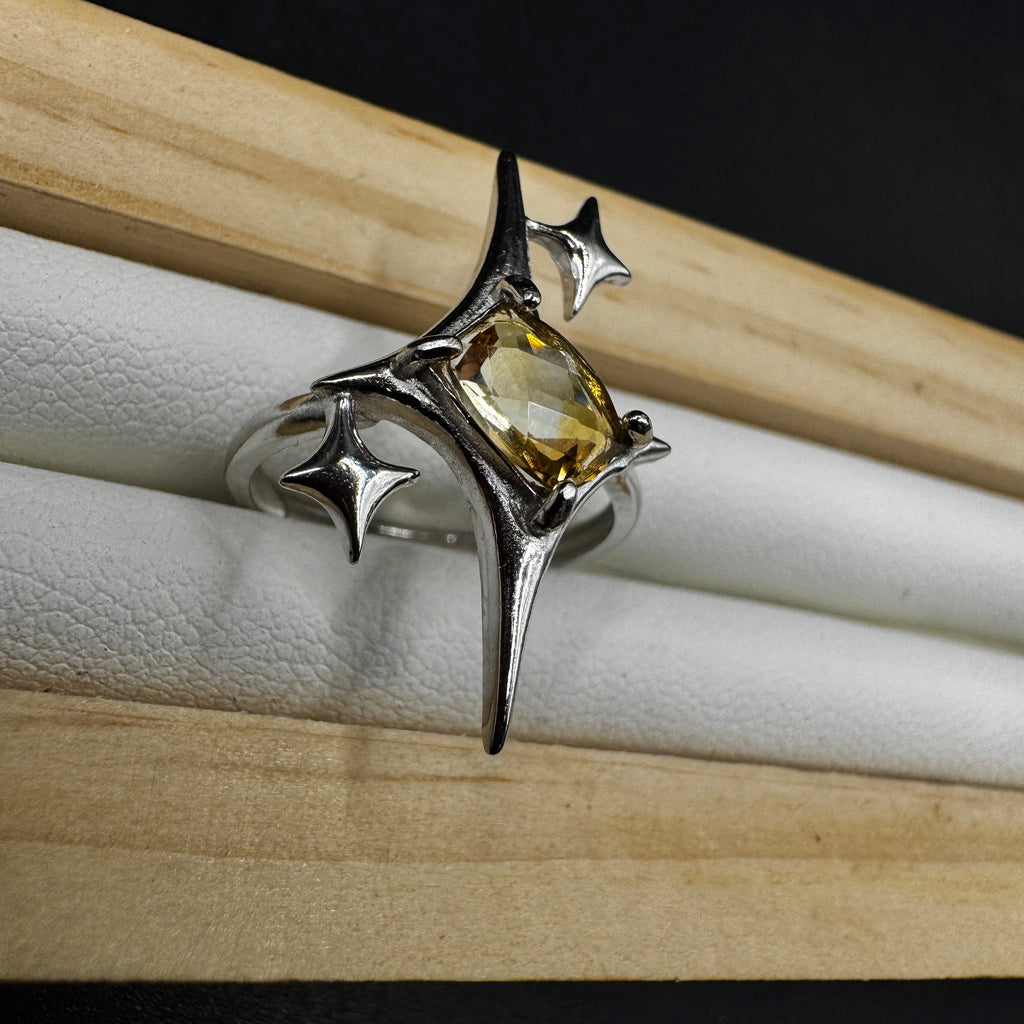 Citrine Signature Star Ring
