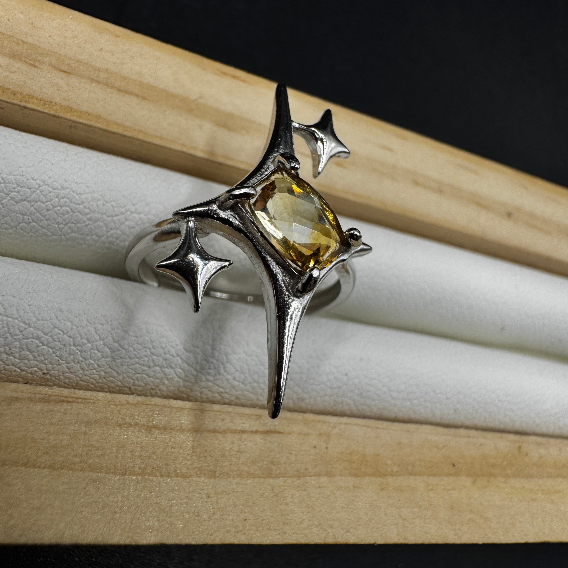 Citrine Signature Star Ring
