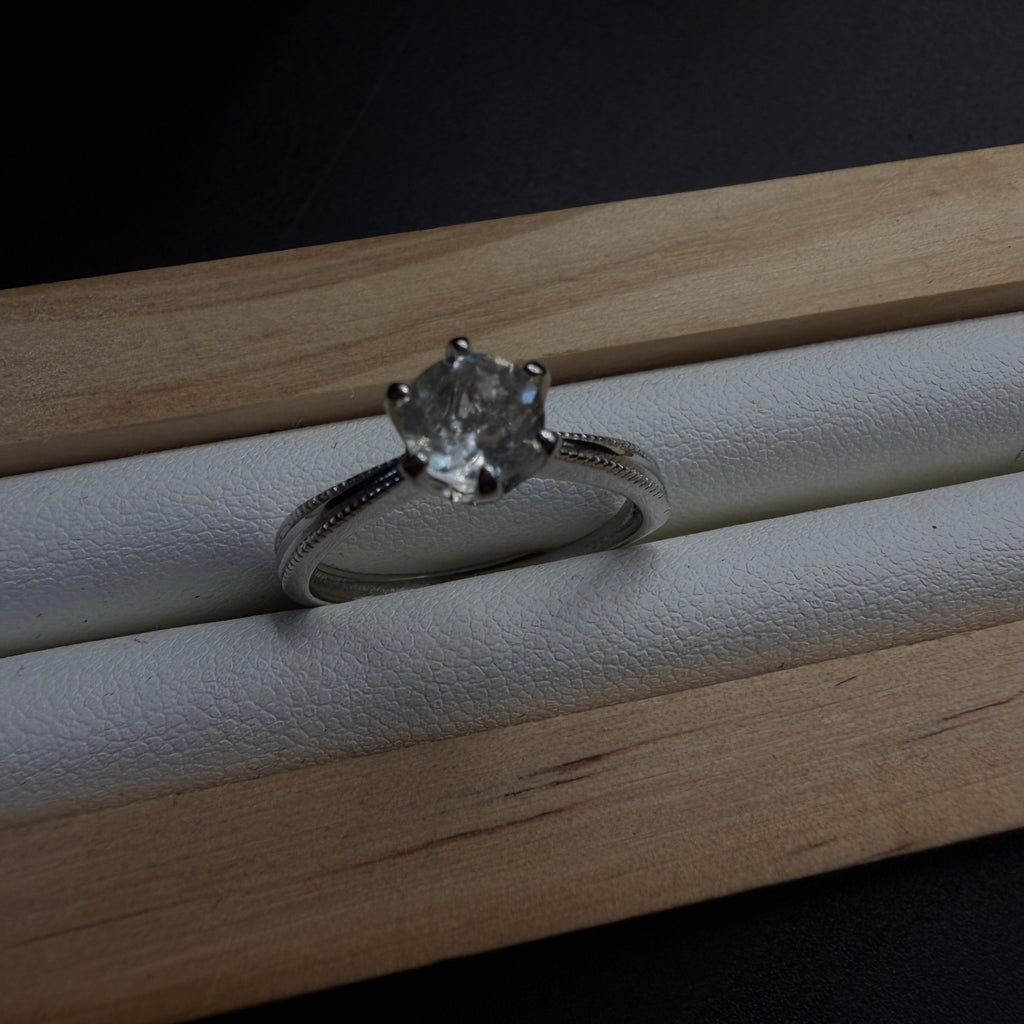 Libyan Desert Glass S925 Certified Adjustable Ring