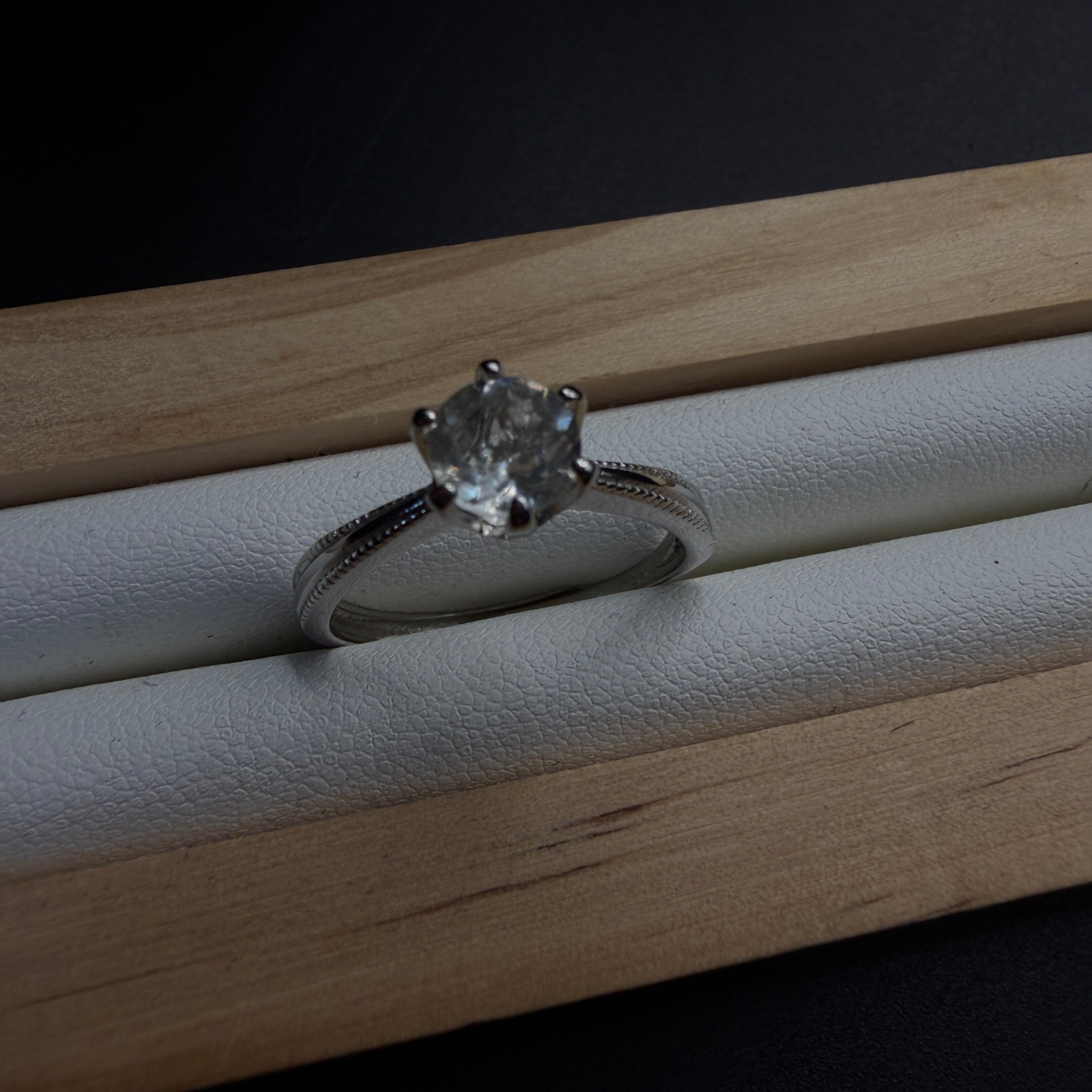 Libyan Desert Glass S925 Certified Adjustable Ring