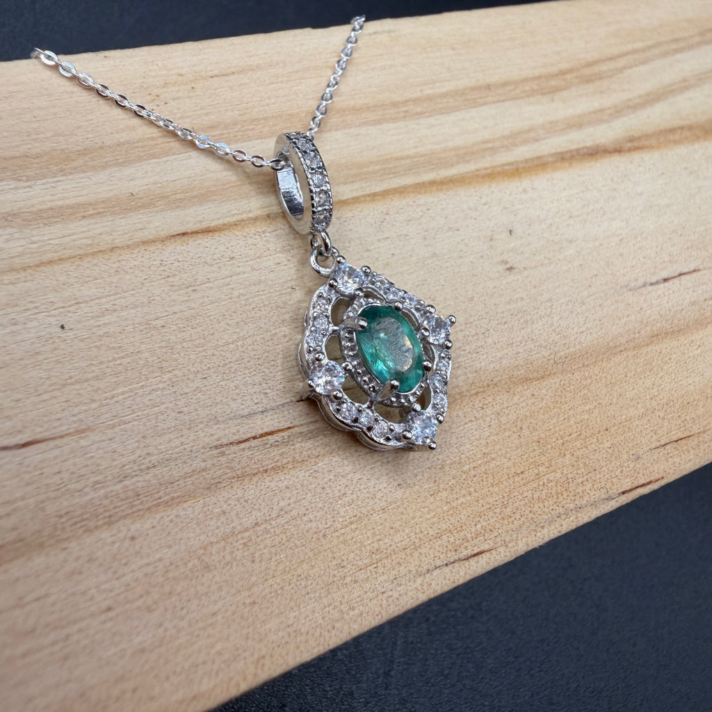 Emerald S925 Necklace