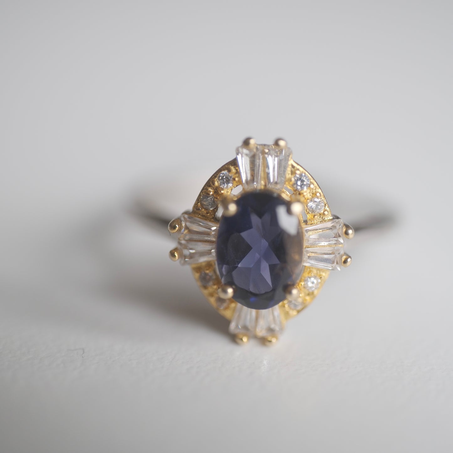 Sapphire S925 Adjustable Ring