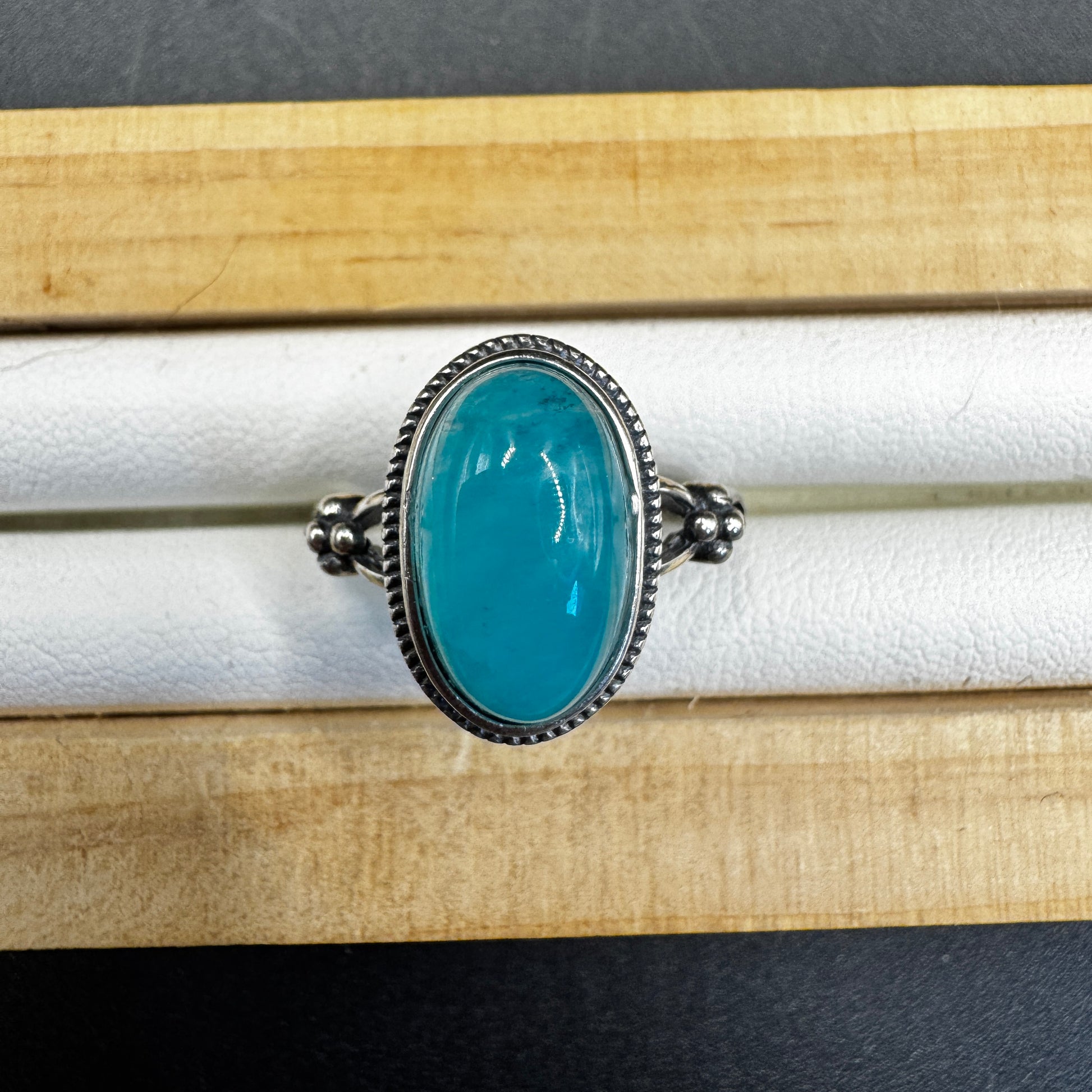Amazonite S925 Adjustable Ring