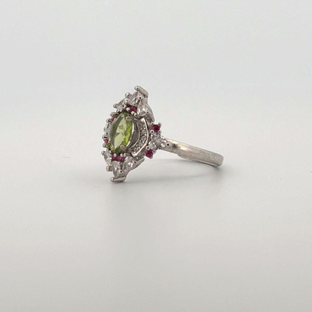 Peridot S925 Adjustable Ring