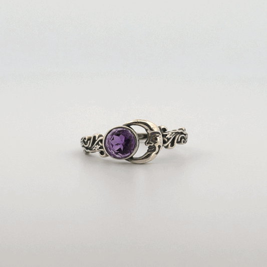 Amethyst S925 Adjustable Ring